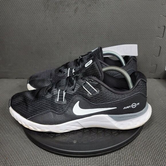 Nike Renew Retaliation TR 2 Shoes Mens Sz 10.5 Black White Athletic Trainers - Picture 4 of 12
